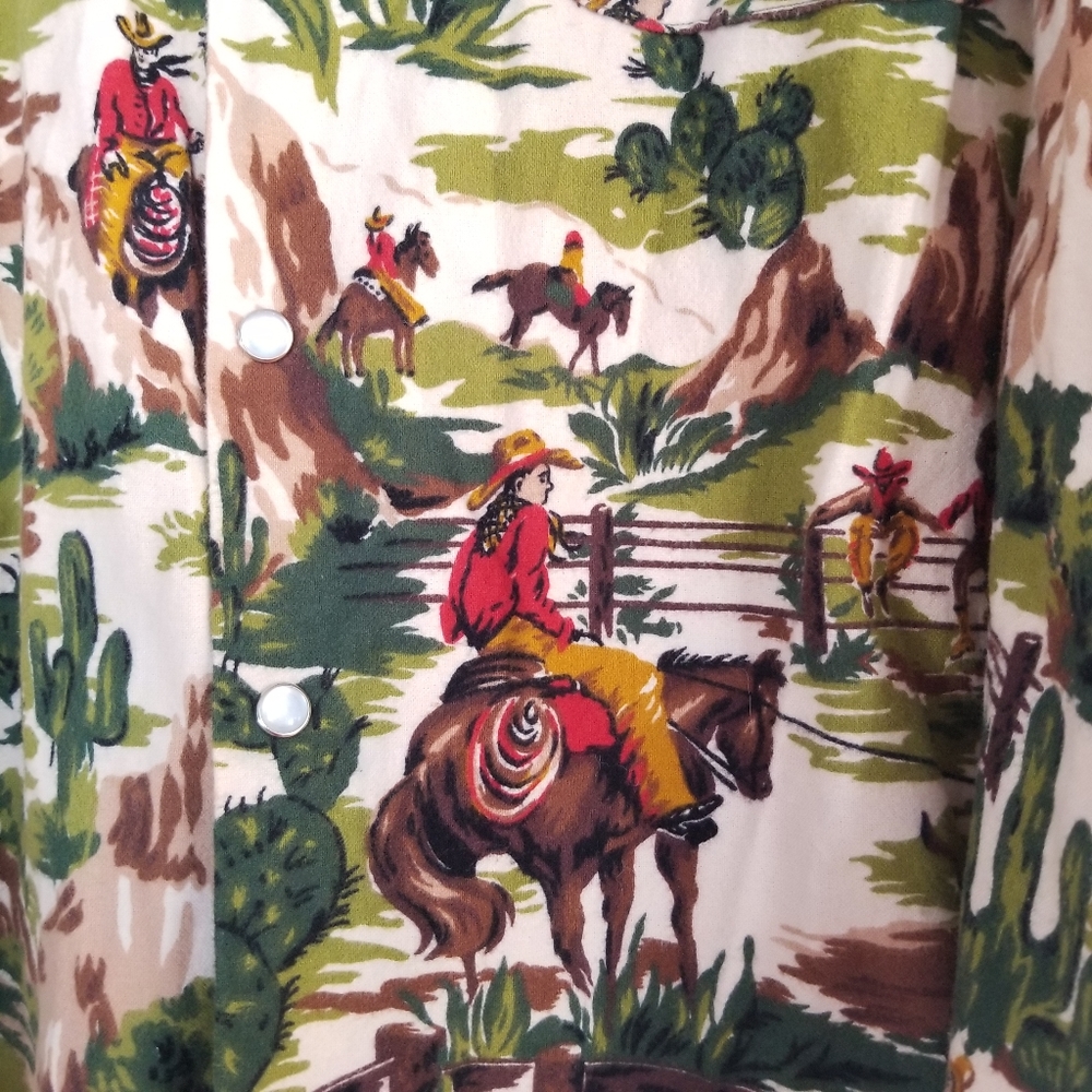 Vintage Esprit Western Cowboy Pearl Snaps Shirt